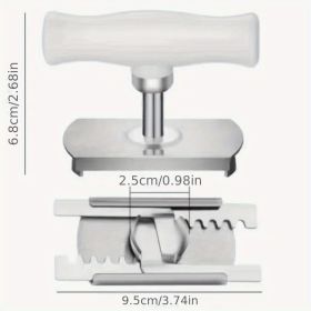 1pc, Can Opener, Multifunctional Can Opener, Glass Can Twist Cap Artifact, Adjustable Jar Opener, Stainless Steel Labor-saving Screw Bottle Opene