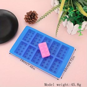 1pc 6 Styles Ice Cube Mold; Building Blocks Modeling Ice Tray Silicone Mold DIY Robot Building Blocks Ice Cube Mold Chocolate Mold Cake Decoratio (Items: Style-C)