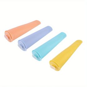 4pcs; Pool Party Silicone Ice Cube Mold; 4 Pack Ice Ice Box; Ice Grid Household Homemade Popsicle Mold; Ice Cream Ice Cream Mold; Summer Decor; S (Style: Round Popsicle Mold)