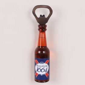 1pc Magnetic Beer Bottle Opener - Perfect Housewarming, Birthday, and Men's Gift - Easy to Use and Stylish (Color: 1664, Material: Polypropylene + Magnet)